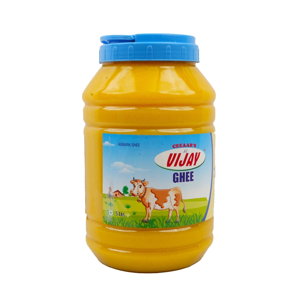 Vijay Pure Desi Ghee Tin 5 Ltr-1